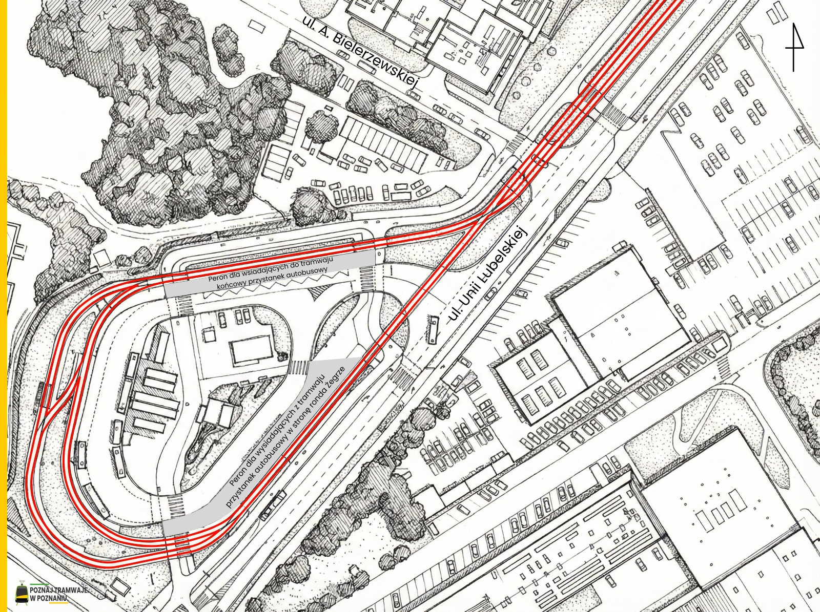 Schemat torowy pętli Pętla Unii Lubelskiej