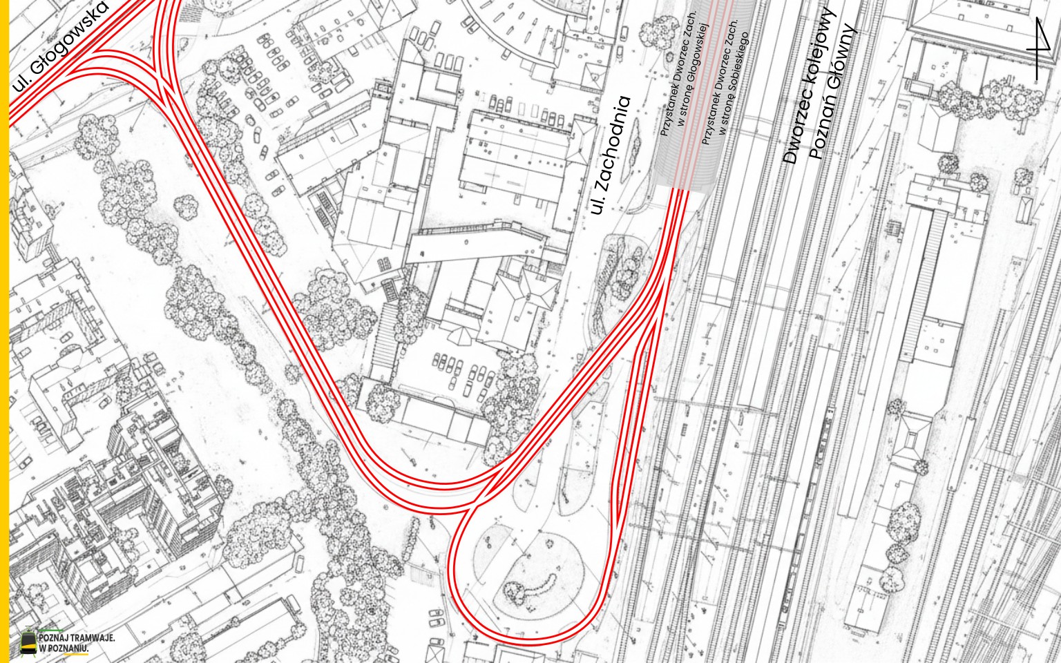 Schemat torowy pętli Pętla Dworzec Zachodni