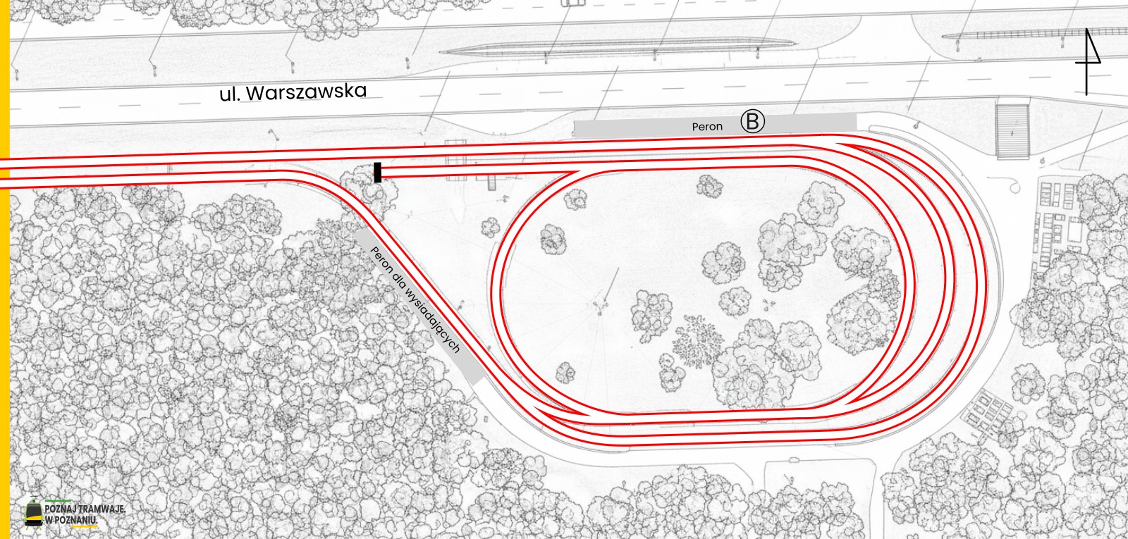 Schemat torowy pętli Pętla Miłostowo